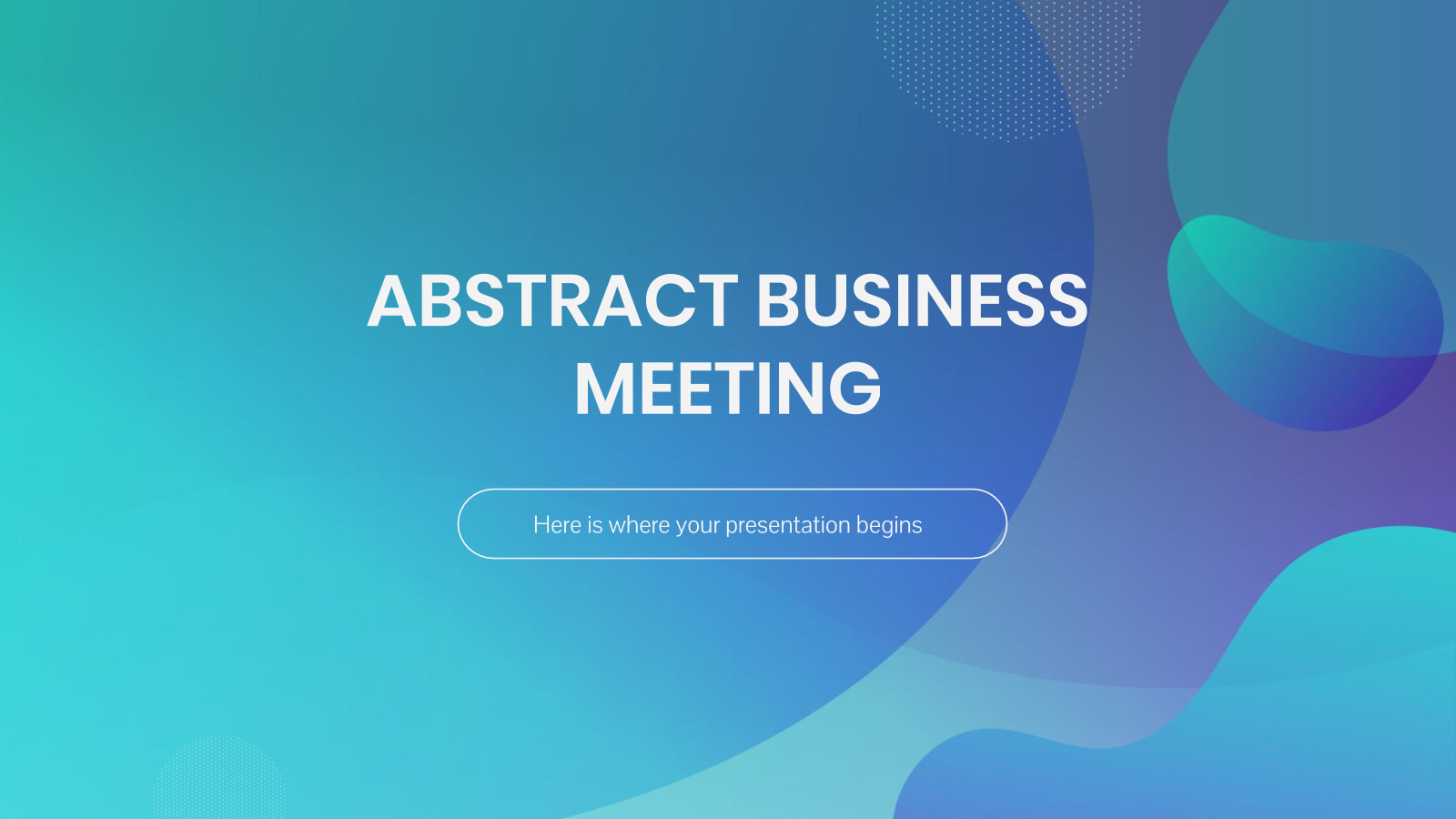 抽象商务会议和PowerPoint模板
